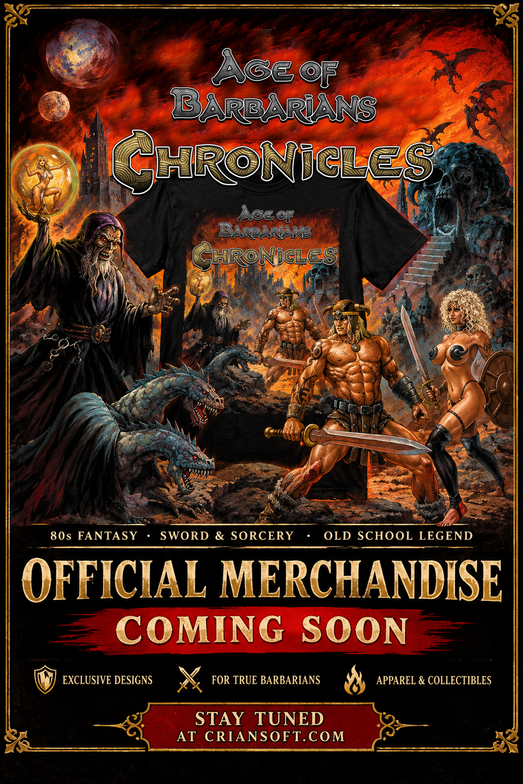 Age of Barbarians Official Merchandise Coming Soon
